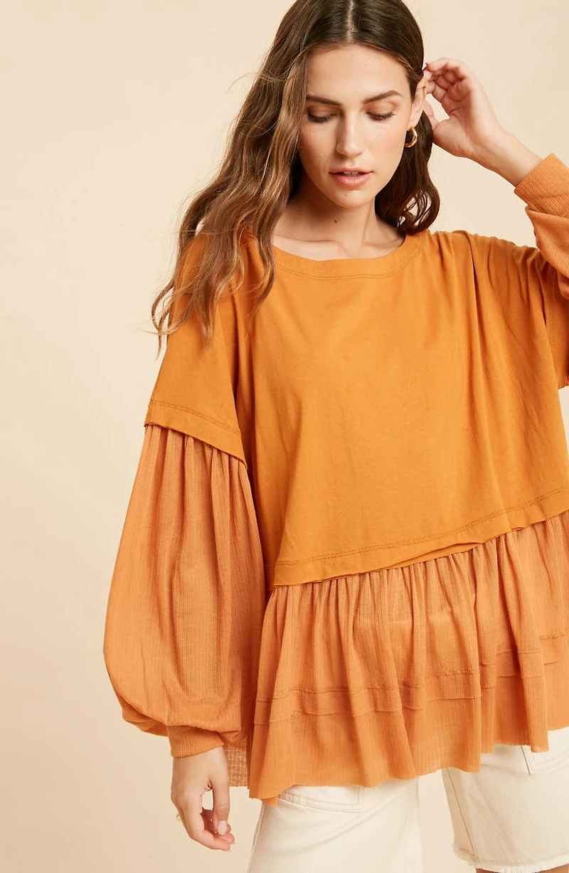 Ruffle Tiered Top