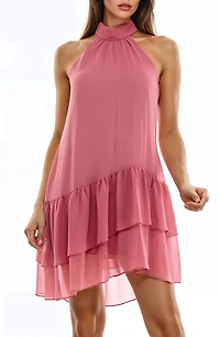 Tiered Chiffon Minidress