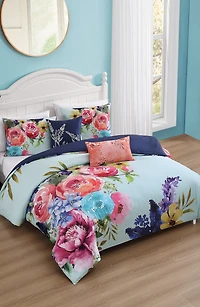 Aqua Fiesta Reversible 5-Piece Comforter Set