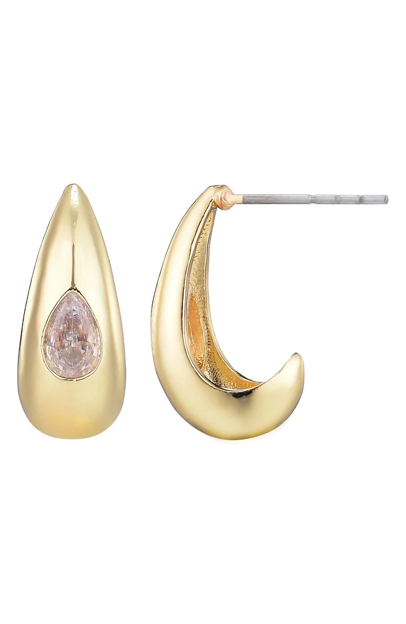 Pear Crystal Teardrop Earrings