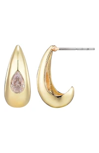 Pear Crystal Teardrop Earrings
