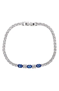 Cubic Zirconia Tennis Bracelet & Stud Earrings Set