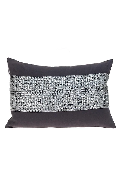 Misty Embellished Beaded Accent Pillow