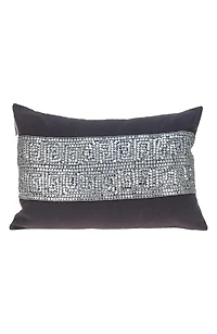 Misty Embellished Beaded Accent Pillow