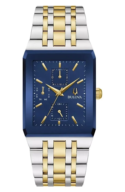 Quadra Two-Tone Bracelet Watch, 30mm