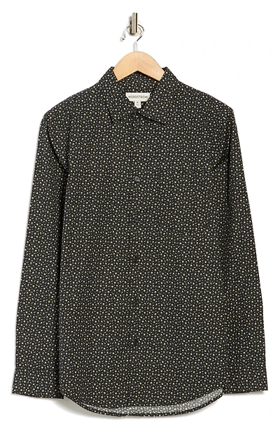 Ditsy Button-Up Shirt