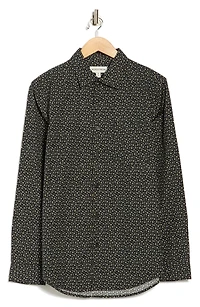 Ditsy Button-Up Shirt