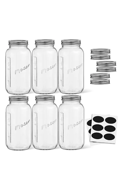 42-Piece Mason Jars with Airtight Lids