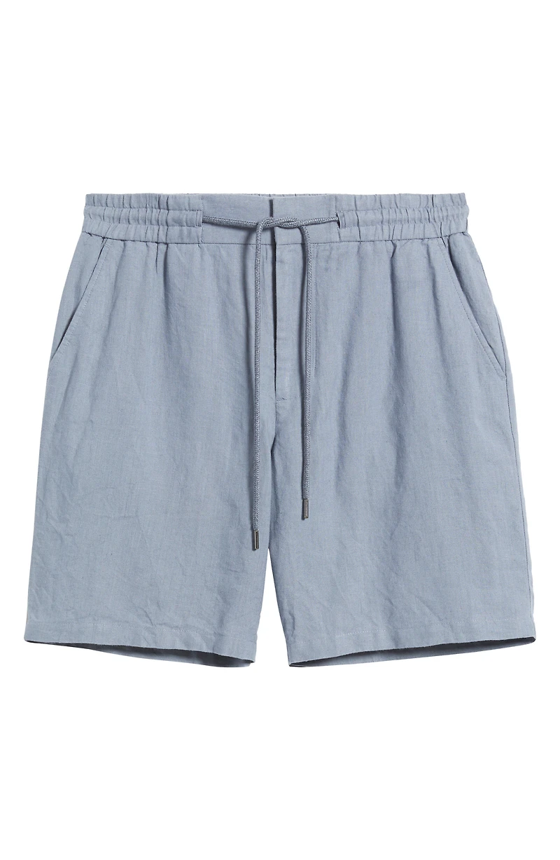 Hybrid City Flat Front Linen Shorts