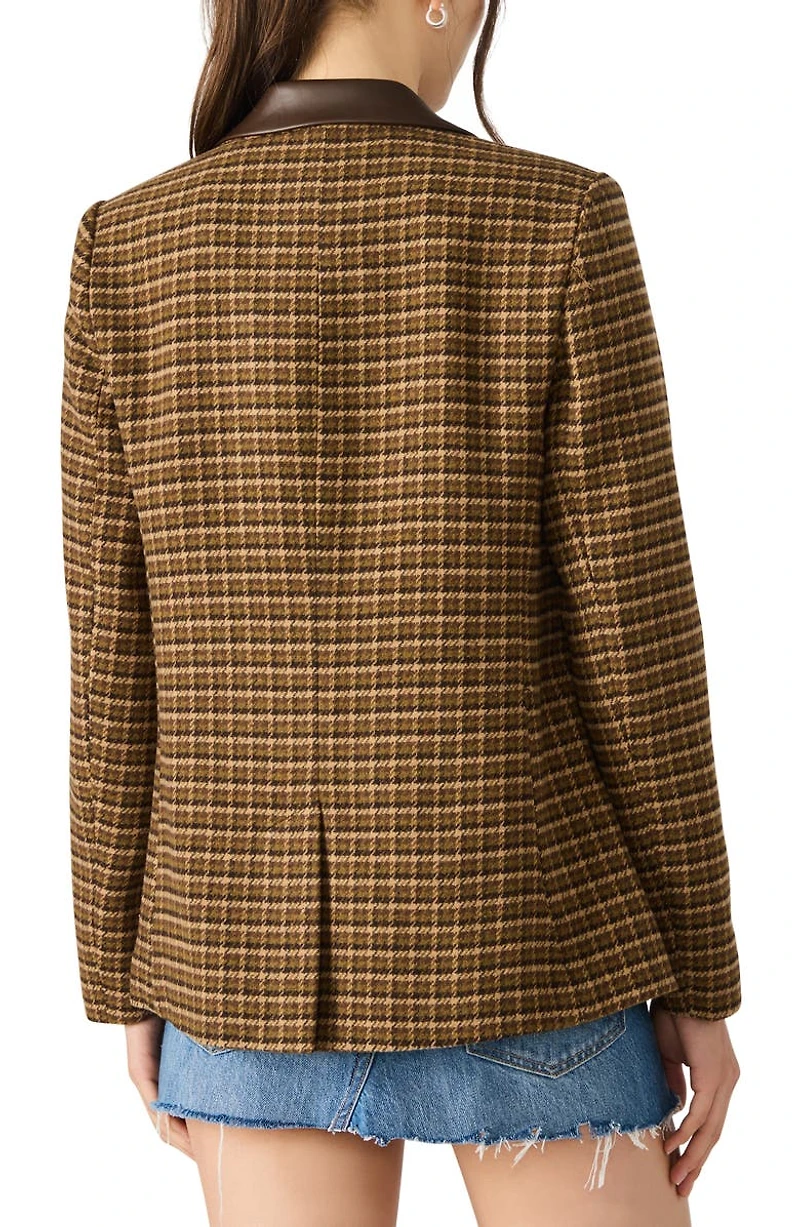 Plaid Boyfriend Blazer