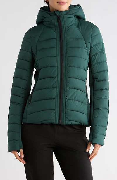 Hooded Quilted Water Repellent Jacket