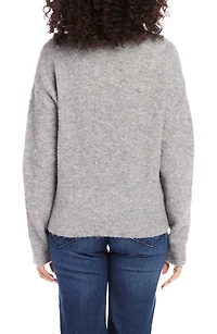 Funnel Neck Bouclé Sweater