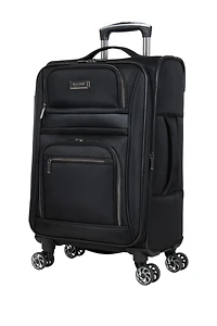 Rugged Roamer 20-Inch Dobby Softside Expandable Spinner Carry-On Luggage
