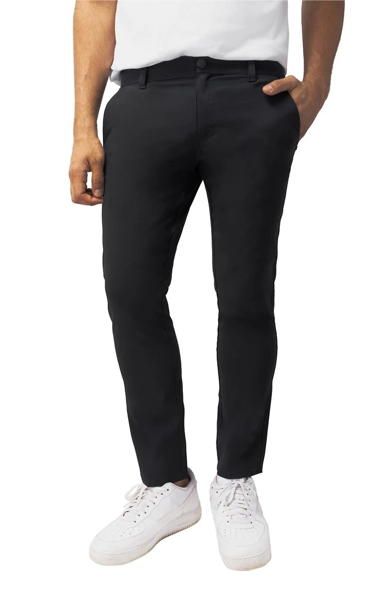 Hidden Zip Pocket Twill Trousers