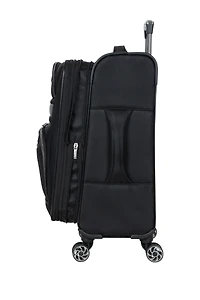 Rugged Roamer 20-Inch Dobby Softside Expandable Spinner Carry-On Luggage
