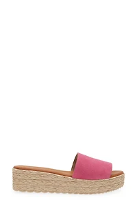 Bizzy Espadrille Platform Wedge Slide Sandal