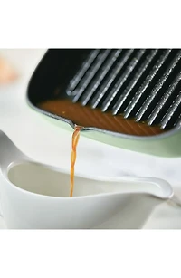 Enamel 11-Inch Grill Roasting Cast Iron Pan