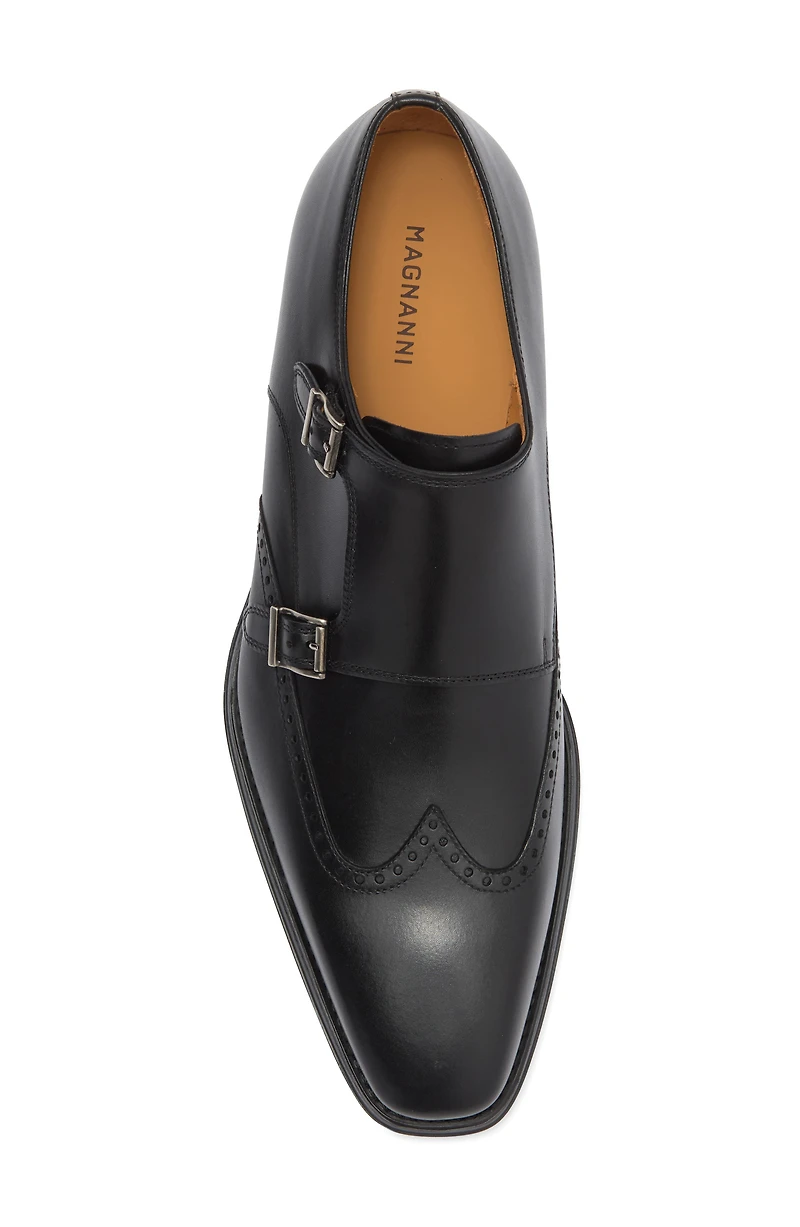 Helios Wing Double Monk Strap Shoe