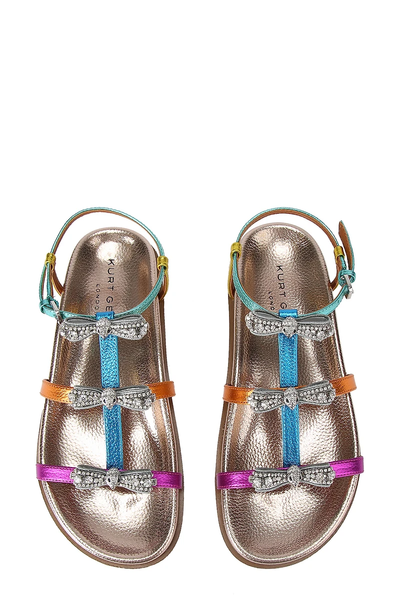Pierra Micro Bow Ankle Strap Sandal
