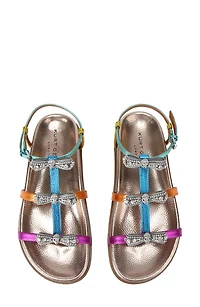 Pierra Micro Bow Ankle Strap Sandal