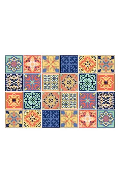Mara Colorful Peel and Stick Tiles - Pack of 3