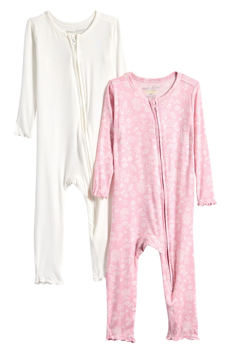 Zen Set of 2 Snug Fit Footless Pajamas