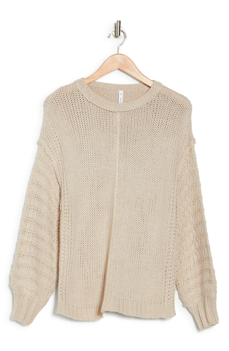 Long Puff Sleeve Sweater