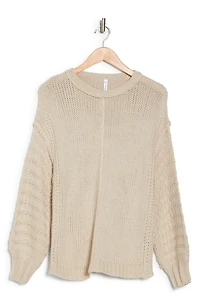 Long Puff Sleeve Sweater