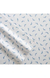 Dolphin Print 200 Thread Count Cotton Percale Sheet Set