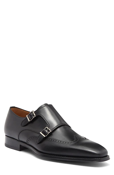 Helios Wing Double Monk Strap Shoe