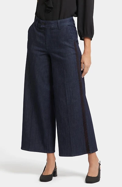 Mona High Waist Ankle Wide Leg Trouser Jeans