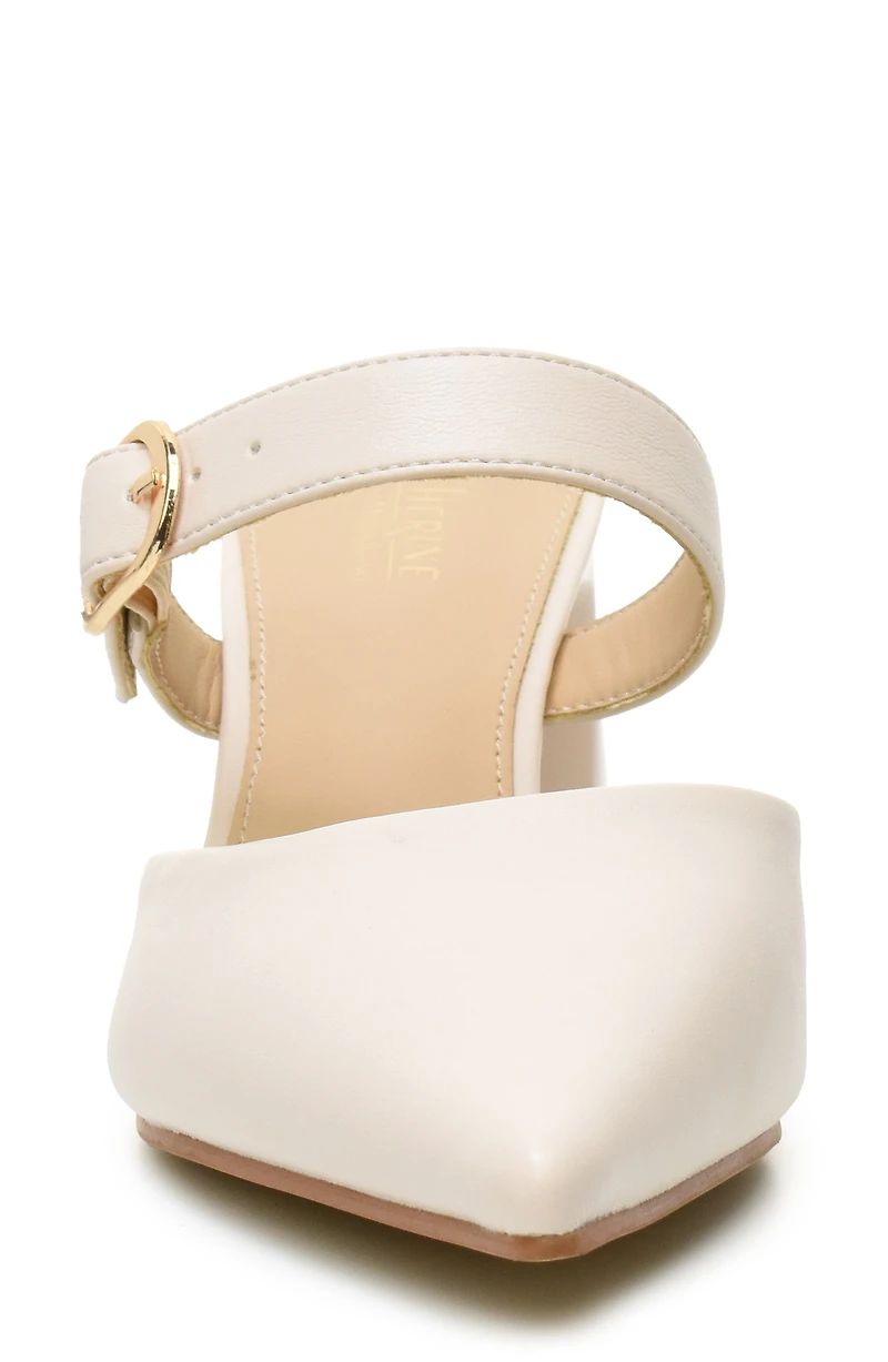 Belky Buckle Mule Pump