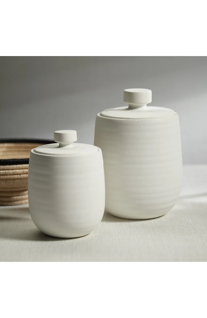 Azores Lidded Ceramic Vase