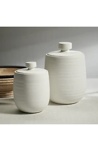 Azores Lidded Ceramic Vase