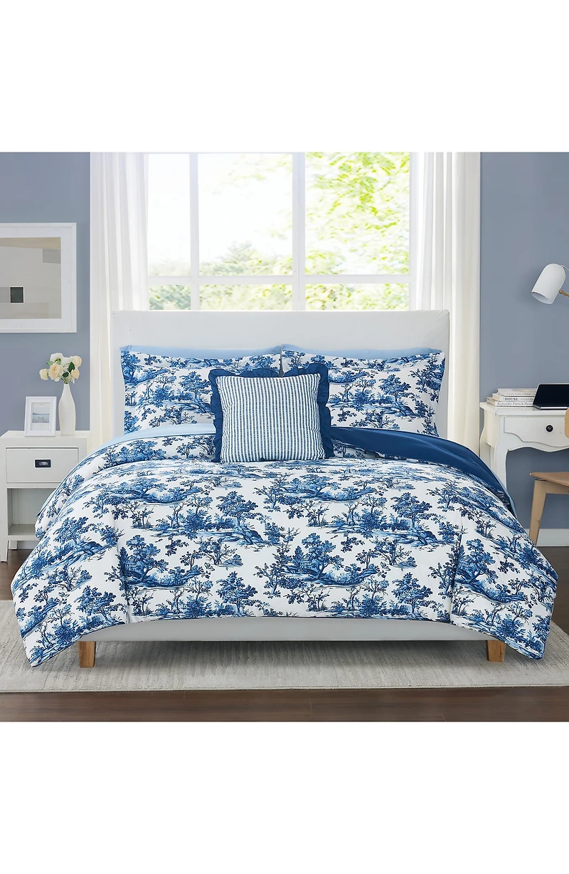 Shaya Toile Microfiber Comforter Set