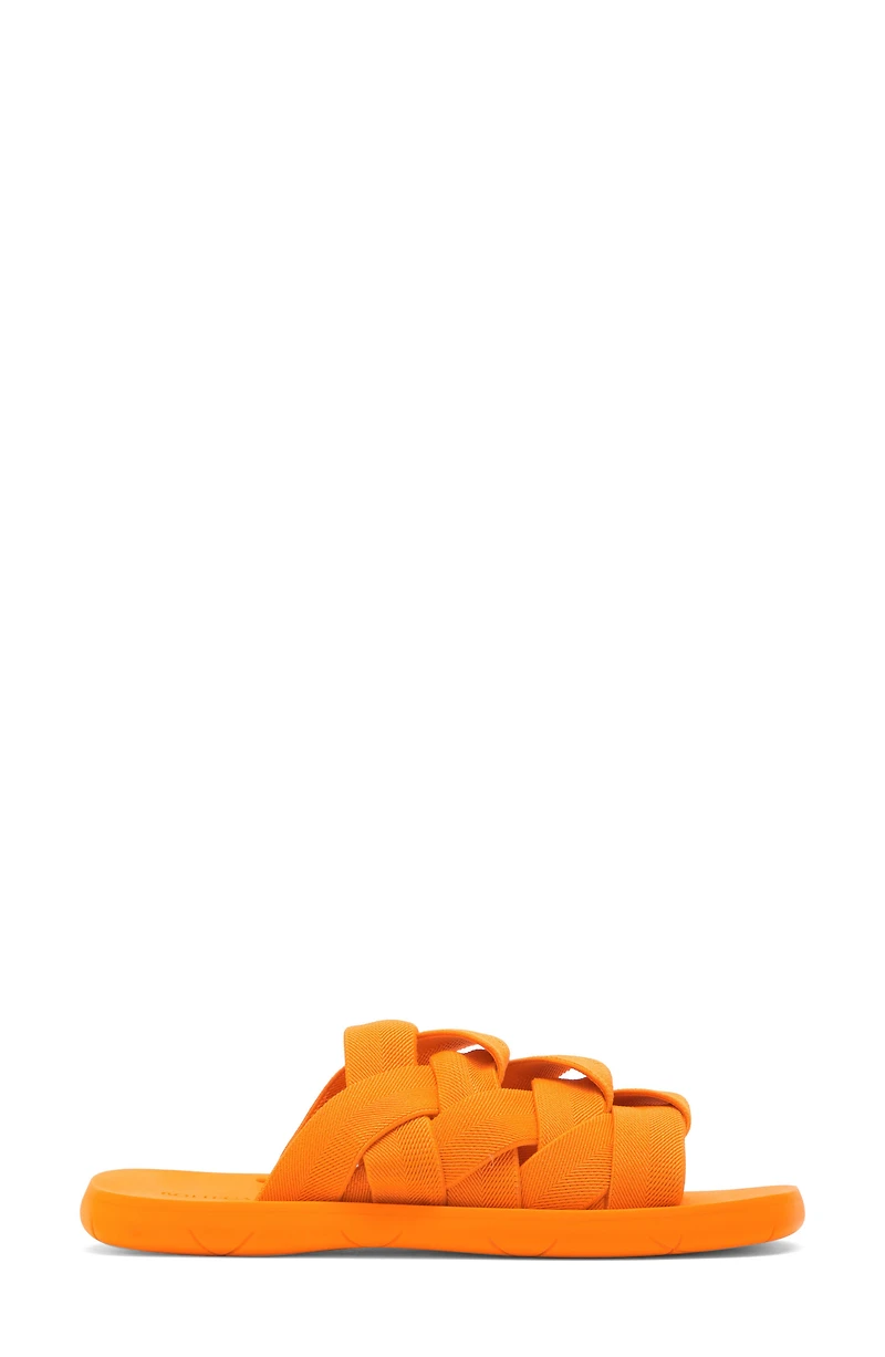 Woven Strap Slide Sandal