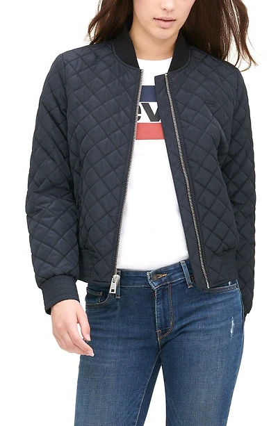 Quilted Bomber Jacket