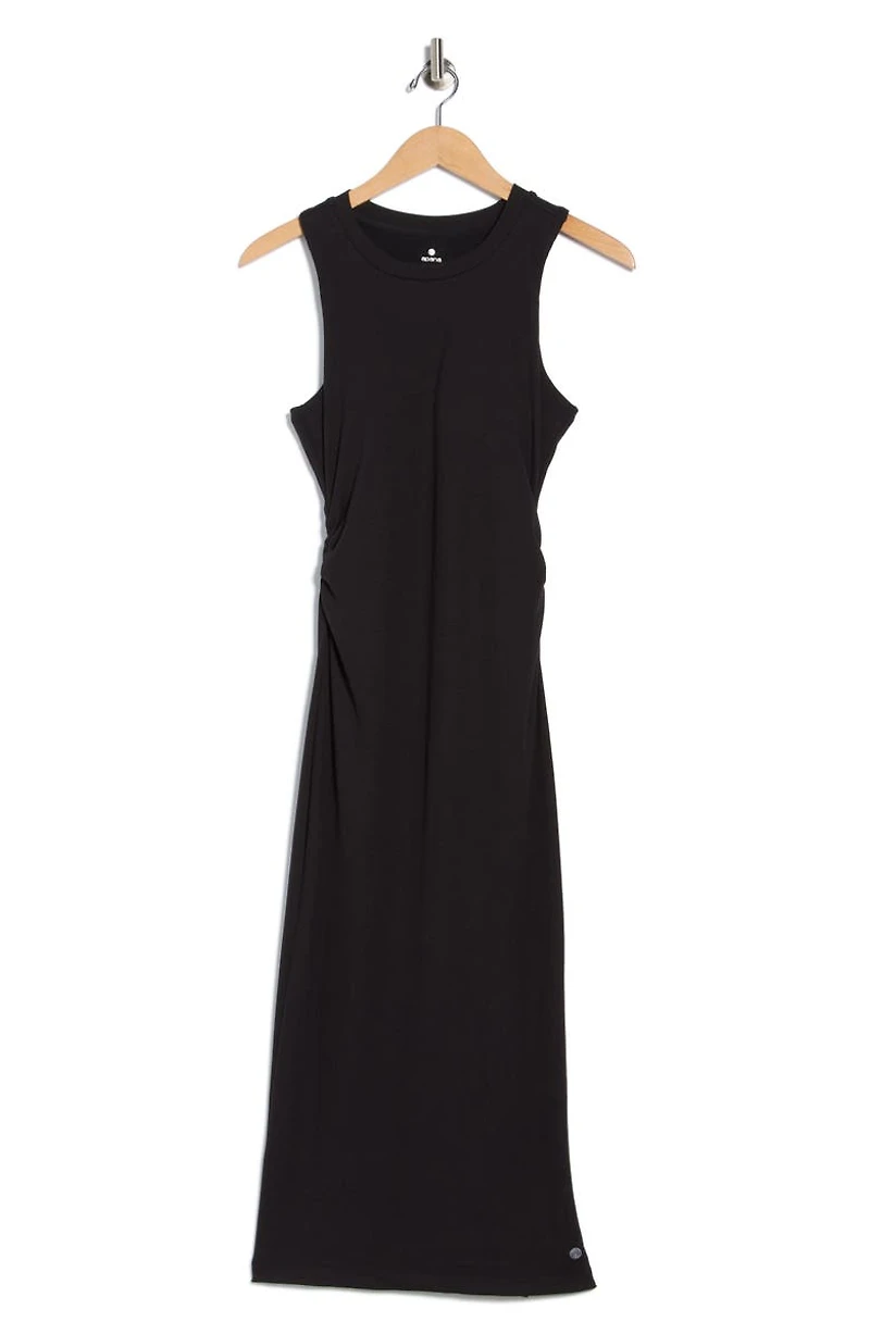 Expedite Sleeveless Rib Midi Dress