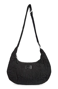 Jumbled Logo Workwear Nylon Crossbody Bag