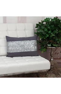 Misty Embellished Beaded Accent Pillow