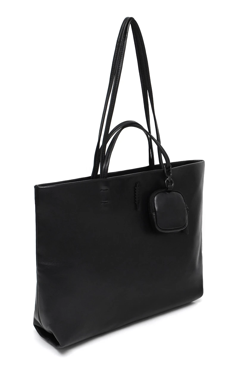 Liz East/West Leather Tote Bag
