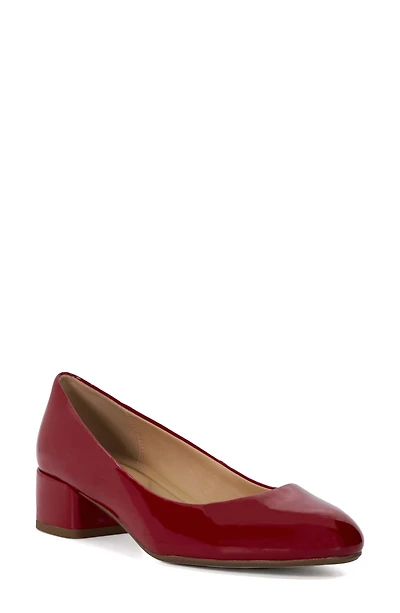 Bracket Almond Toe Pump