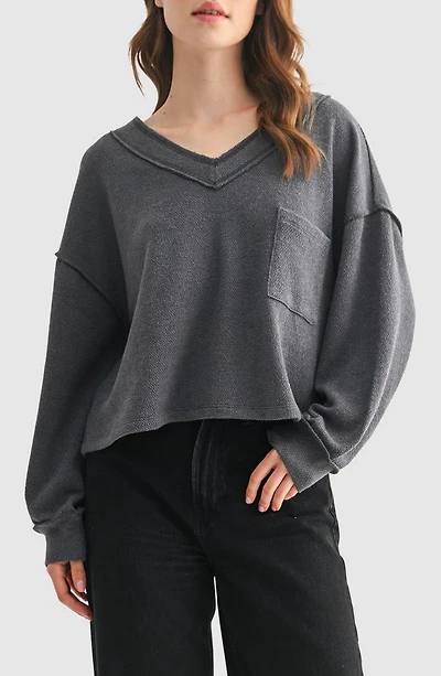 V-Neck Long Sleeve Top