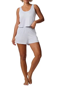 Heart Pointelle Boxer Pajamas