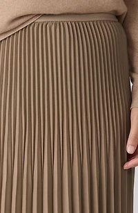 Pleated Midi Skirt