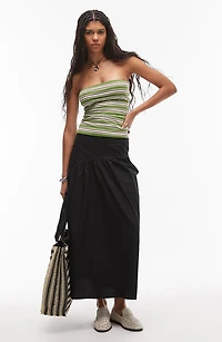 Cotton Poplin Maxi Skirt