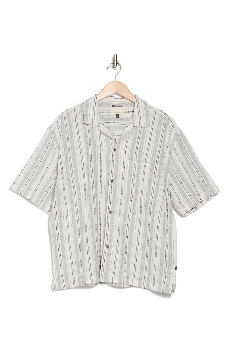 Buka Boxy Crop Camp Shirt