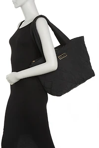 Medium Quilted Nylon Tote