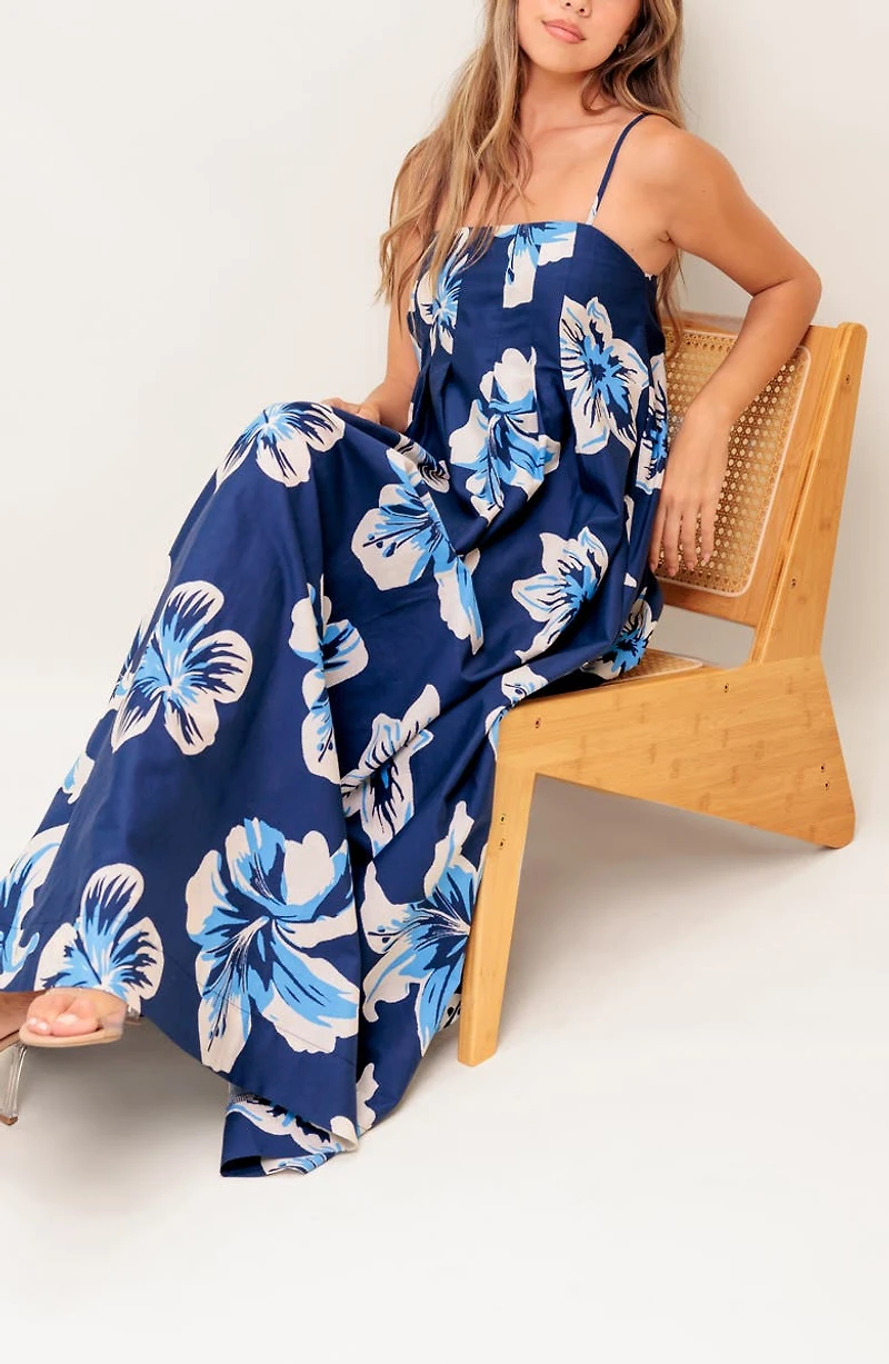 A-Line Cotton Maxi Dress