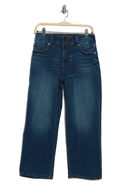 Lucy High Waist Crop Wide Leg Jeans